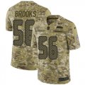 Wholesale Cheap Nike Seahawks #56 Jordyn Brooks Camo Men's Stitched NFL Limited 2018 Salute To Service Jersey