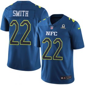Wholesale Cheap Nike Vikings #22 Harrison Smith Navy Youth Stitched NFL Limited NFC 2017 Pro Bowl Jersey