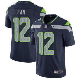 Wholesale Cheap Nike Seahawks #12 Fan Steel Blue Team Color Youth Stitched NFL Vapor Untouchable Limited Jersey