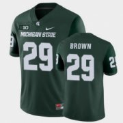 Wholesale Cheap Men Michigan State Spartans #29 Shakur Brown College Football Green Game Jersey