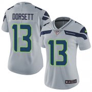 Wholesale Cheap Nike Seahawks #13 Phillip Dorsett Grey Alternate Women's Stitched NFL Vapor Untouchable Limited Jersey