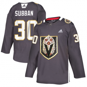 Wholesale Cheap Vegas Golden Knights #30 Malcolm Subban Men\'s Grey Adidas Latino Heritage Night Stitched NHL Jersey