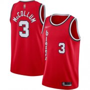 Wholesale Cheap Blazers #3 C.J. McCollum Red Basketball Swingman Hardwood Classics Jersey