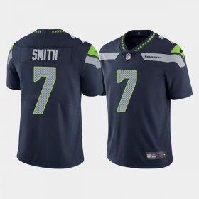 Wholesale Cheap Men\'s Seattle Seahawks #7 Geno Smith Navy Vapor Untouchable Limited Stitched Jersey