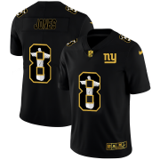 Wholesale Cheap New York Giants #8 Daniel Jones Men's Nike Carbon Black Vapor Cristo Redentor Limited NFL Jersey