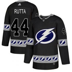 Cheap Adidas Lightning #44 Jan Rutta Black Authentic Team Logo Fashion Stitched NHL Jersey
