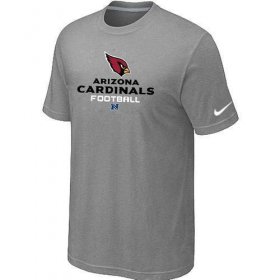 Wholesale Cheap Nike Arizona Cardinals Critical Victory NFL T-Shirt Light Grey