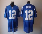 Wholesale Cheap Nike Colts #12 Andrew Luck Royal Blue Team Color Men's Stitched NFL Elite Jersey