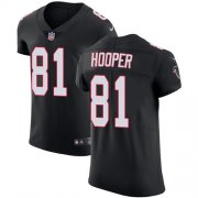 Wholesale Cheap Nike Falcons #81 Austin Hooper Black Alternate Men's Stitched NFL Vapor Untouchable Elite Jersey