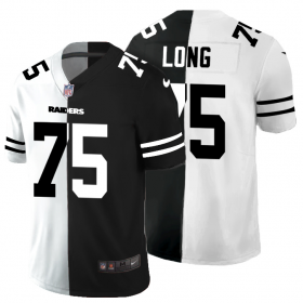 Cheap Las Vegas Raiders #75 Howie Long Men\'s Black V White Peace Split Nike Vapor Untouchable Limited NFL Jersey