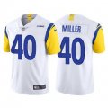 Wholesale Cheap Men's Los Angeles Rams #40 Von Miller 2021 Vapor Limited White Jersey