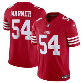 Wholesale Cheap Men\'s San Francisco 49ers #54 Fred Warner Red 2023 F.U.S.E. Vapor Untouchable Limited Stitched Football Jersey
