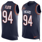 Wholesale Cheap Nike Bears #94 Leonard Floyd Navy Blue Team Color Men's Stitched NFL Limited Tank Top Jersey