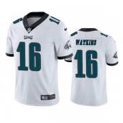 Wholesale Cheap Men's Philadelphia Eagles #16 Quez Watkins 2022 White Vapor Untouchable Limited Stitched Jersey