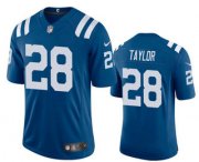 Wholesale Cheap Men's Indianapolis Colts #28 Jonathan Taylor Royal Blue 2020 Vapor Untouchable Stitched NFL Nike Limited Jersey
