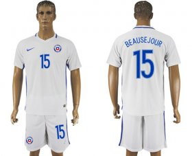 Wholesale Cheap Chile #15 Beausejour Away Soccer Country Jersey