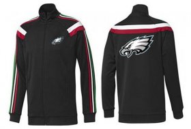 Wholesale Cheap NFL Philadelphia Eagles Team Logo Jacket Black_3