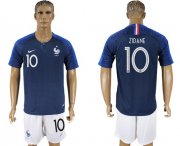Wholesale Cheap France #10 Zidane Home Soccer Country Jersey