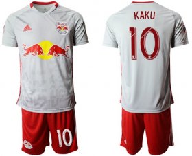 Wholesale Cheap Red Bull #10 Kaku White Home Soccer Club Jersey