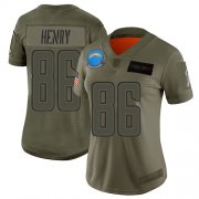 Wholesale Cheap Nike Chargers #86 Hunter Henry Camo Women's Stitched NFL Limited 2019 Salute to Service Jersey