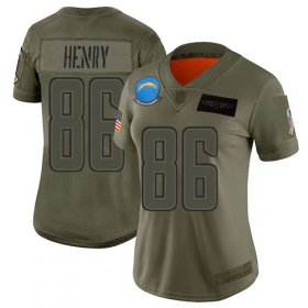 Wholesale Cheap Nike Chargers #86 Hunter Henry Camo Women\'s Stitched NFL Limited 2019 Salute to Service Jersey