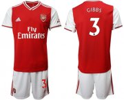 Wholesale Cheap Arsenal #3 Gibbs Home Soccer Club Jersey