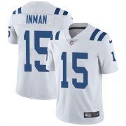 Wholesale Cheap Nike Colts #15 Dontrelle Inman White Men's Stitched NFL Vapor Untouchable Limited Jersey