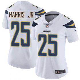 Wholesale Cheap Nike Chargers #25 Chris Harris Jr White Women\'s Stitched NFL Vapor Untouchable Limited Jersey