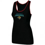 Wholesale Cheap Women's Nike Jacksonville Jaguars Heart & Soul Tri-Blend Racerback Stretch Tank Top Black
