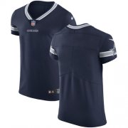Wholesale Cheap Nike Cowboys Blank Navy Blue Team Color Men's Stitched NFL Vapor Untouchable Elite Jersey