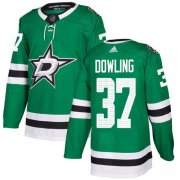 Cheap Adidas Stars #37 Justin Dowling Green Home Authentic Stitched NHL Jersey