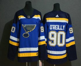 Wholesale Cheap Youth St. Louis Blues #90 Ryan O\'Reilly Blue Adidas Stitched NHL Jersey