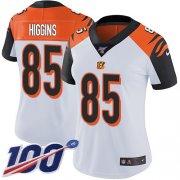 Wholesale Cheap Nike Bengals #85 Tee Higgins White Women's Stitched NFL 100th Season Vapor Untouchable Limited Jersey