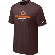 Wholesale Cheap Nike Chicago Bears Big & Tall Critical Victory NFL T-Shirt Brown