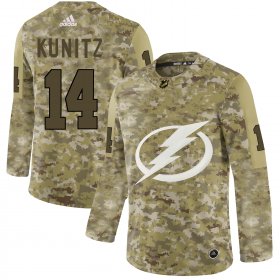 Wholesale Cheap Adidas Lightning #14 Chris Kunitz Camo Authentic Stitched NHL Jersey