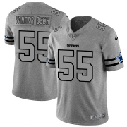 Wholesale Cheap Dallas Cowboys #55 Leighton Vander Esch Men's Nike Gray Gridiron II Vapor Untouchable Limited NFL Jersey