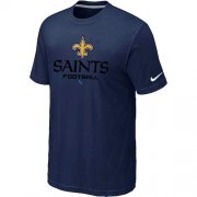 Wholesale Cheap Nike New Orleans Saints Critical Victory NFL T-Shirt Midnight Blue