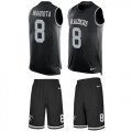 Wholesale Cheap Nike Raiders #8 Marcus Mariota Black Team Color Men's Stitched NFL Limited Tank Top Suit Jersey