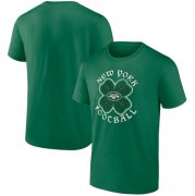 Wholesale Cheap Men's New York Jets Kelly Green St. Patrick's Day Celtic T-Shirt
