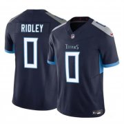 Cheap Men's Tennessee Titans #0 Calvin Ridley Navy 2023 F.U.S.E. Vapor Limited Football Stitched Jersey