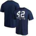 Wholesale Cheap New York Yankees #42 Mariano Rivera Majestic 2019 Hall of Fame Unanimous T-Shirt Navy