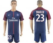 Wholesale Cheap Paris Saint-Germain #23 Draxler Home Soccer Club Jersey