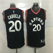 Wholesale Cheap Men's Toronto Raptors #20 Bruno Caboclo Black With Red New NBA Rev 30 Swingman Jersey