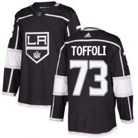 Wholesale Cheap Adidas Kings #73 Tyler Toffoli Black Home Authentic Stitched NHL Jersey