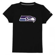 Wholesale Cheap Seattle Seahawks Sideline Legend Authentic Logo Youth T-Shirt Black