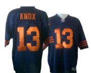 Wholesale Cheap Bears #13 Johnny Knox Blue/Orange 1940s Throwback Stitched NFL Jersey