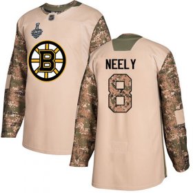 Wholesale Cheap Adidas Bruins #8 Cam Neely Camo Authentic 2017 Veterans Day Stanley Cup Final Bound Stitched NHL Jersey