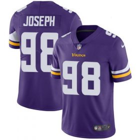 Wholesale Cheap Nike Vikings #98 Linval Joseph Purple Team Color Men\'s Stitched NFL Vapor Untouchable Limited Jersey