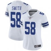 Wholesale Cheap Women's Dallas Cowboys #58 Aldon Smith Limited White Vapor Untouchable Jersey