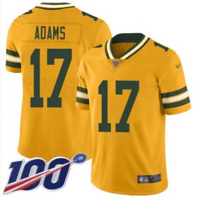 Wholesale Cheap Nike Packers #17 Davante Adams Gold Men\'s Stitched NFL Limited Inverted Legend 100th Season Jersey
